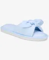 Charter Club Women's Striped Bow Slide Slippers, Exclusively At Macy's In Summer Song