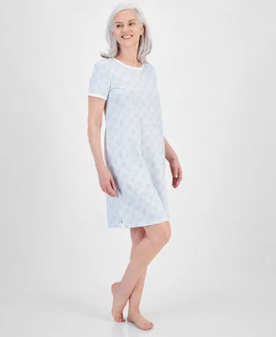 sachin and babi light blue dress Charter Club Printed Cotton Nightgown, Created for Macy's