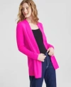 Charter Club Womens 100 Cashmere Duster Sweater P P 3x Created For Macys In Pink