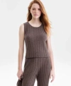 Charter Club Womens 100 Cashmere Ribbed Sleeveless Sweater Pxs Xxl Macys Exclusive In Multi