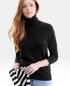 Charter Club Womens 100 Cashmere Turtleneck Sweater Pxs Xxl Macys Exclusive In Black