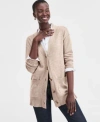 Charter Club Womens Button Front 100 Cashmere Cardigan Xs 3x Macys Exclusive In Neutral