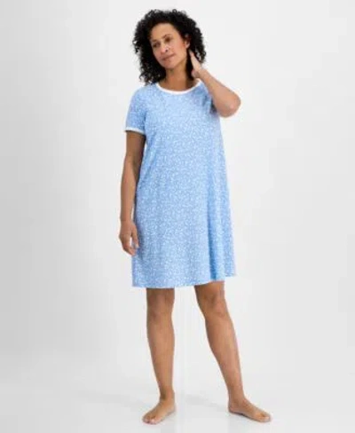 CHARTER CLUB WOMENS PRINTED SHORT SLEEVE SLEEPSHIRT EXCLUSIVELY AT MACYS XS 3X