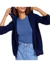 Charter Club Womens Zipper Cashmere Zip Hoodie In Multi