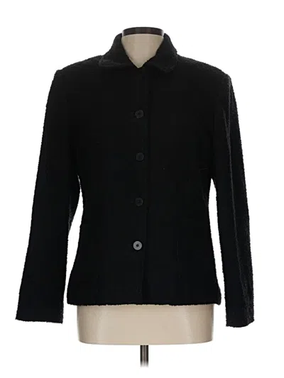 Pre-owned Charter Club Wool Blazer Jacket In Black