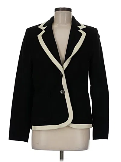 Pre-owned Charter Club Wool Blazer Jacket In Black