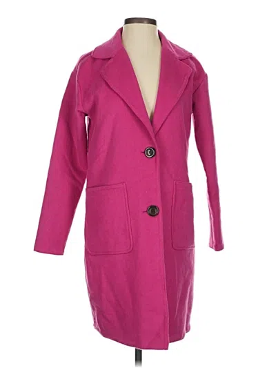 Pre-owned Charter Club Wool Coat In Pink