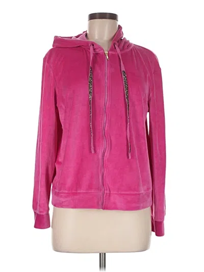 Pre-owned Charter Club Zip Up Hoodie In Pink