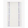 Charvet Blanc Bleu Bon Appetit Linen Tea Towel