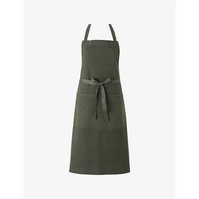 Charvet Bricoleur Cotton And Linen Apron Lierre
