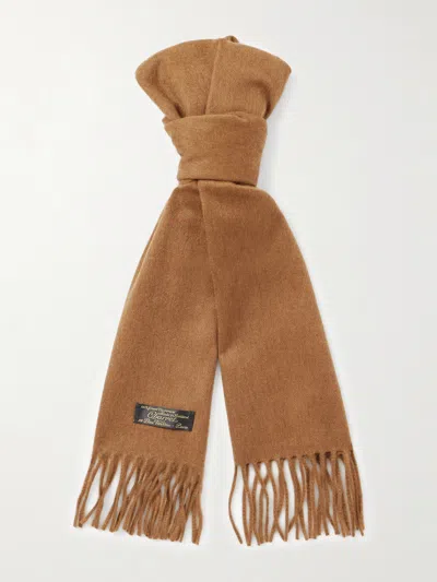 Charvet Cashmere Scarf In Brown