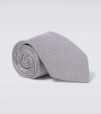 Charvet Checked Silk Tie