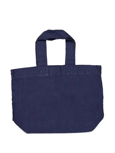 Charvet Editions Escapade Linen Tote Bag In Blue