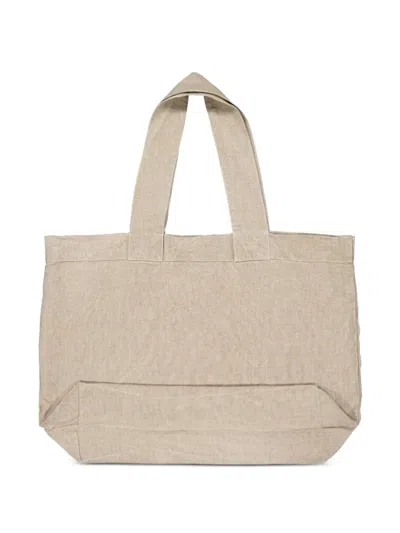 Charvet Editions Escapade Linen Tote Bag In Neutral