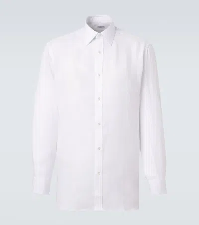 Charvet Linen Shirt In White