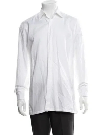 Pre-owned Charvet Long Sleeve Dress Shirt In White