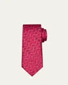 Charvet Men's Chevron Dot Silk Tie In 1-brn