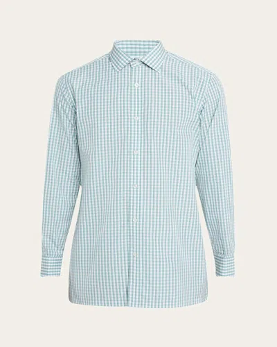 Charvet Men's Cotton Graph Check Sport Shirt In Multi