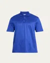 Charvet Men's Cotton Jersey Polo Shirt In Blue
