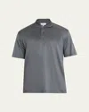 Charvet Men's Cotton Jersey Polo Shirt In Gray