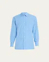Charvet Men's Cotton Poplin Dress Shirt In Blue