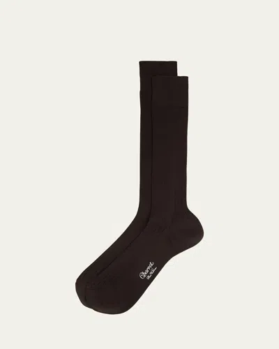 Charvet Men's Cotton Socks In Brown
