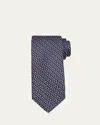 Charvet Men's Diamond Woven Silk Tie In 1-wht