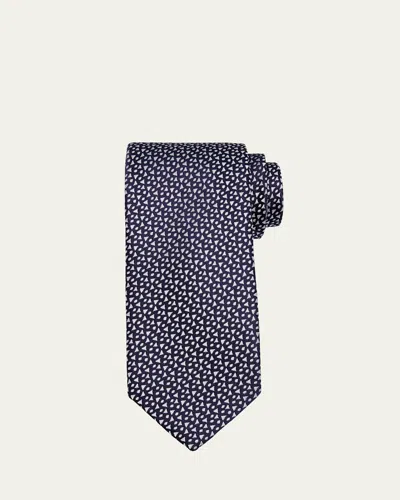 Charvet Men's Diamond Woven Silk Tie In 1-wht