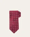 Charvet Men's Diamond-woven Silk Tie In 10-bur