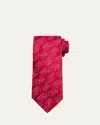 Charvet Men's Doodle Line Woven Silk Tie In 15-red