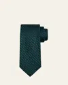 Charvet Men's Dots And Squares Silk Tie