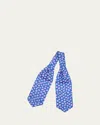 Charvet Men's Geometric Silk Neck Scarf In 11-blu Pnk