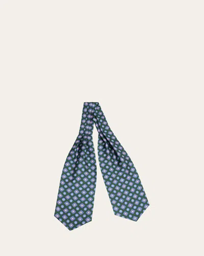 Charvet Men's Geometric Silk Neck Scarf In 16-lav Pnk