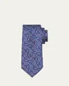 Charvet Men's Geometric Square Silk Tie In 10-pur