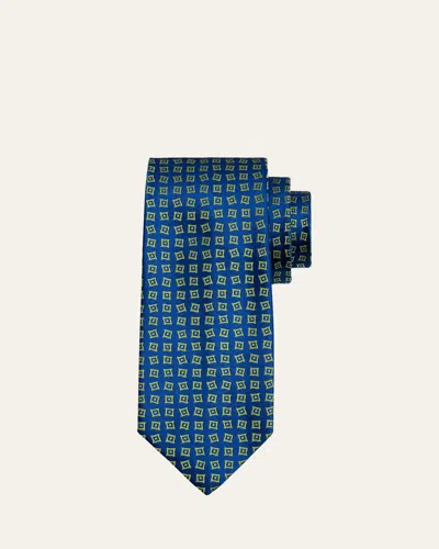 Charvet Men's Geometric Square Silk Tie In 3-grn