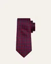 Charvet Men's Geometric Square Silk Tie In 7-red