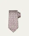 Charvet Men's Geometric Stripe Woven Silk Tie