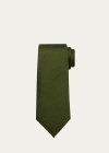Charvet Men's Herringbone Silk Tie In Olive