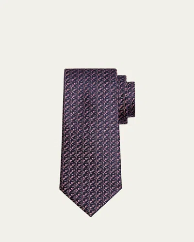 Charvet Men's Jacquard Silk Tie In 1-pnk