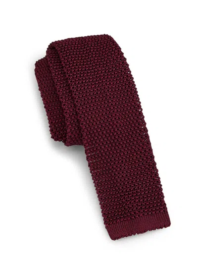 Charvet Men's Knit Silk Tie In Red