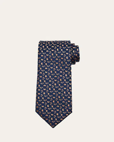 Charvet Men's Line-pattern Silk Tie In 1-org