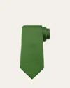 Charvet Men's Micro-diamond Silk Tie In Blk Grn
