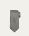 Charvet Men's Micro-jacquard Silk Tie In Gray