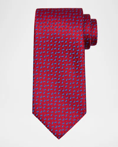 Charvet Men's Mini Teardrop Silk Tie