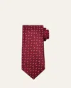 Charvet Men's Petite Bouquet Silk Tie In Burgundy
