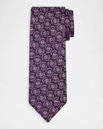 Charvet Men's Petite Geometric Silk Tie In Multi