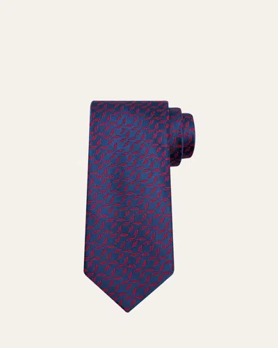 Charvet Men's Petite Tassel Silk Tie In Blue
