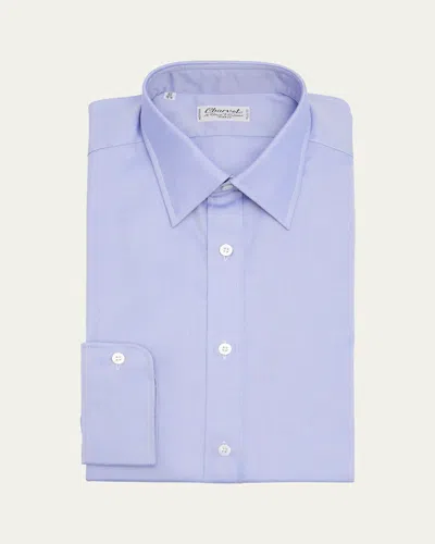 Charvet Men's Point-collar Oxford Cotton Dress Shirt In Ppl