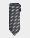 Charvet Men's Radish Jacquard Silk Tie In Blue