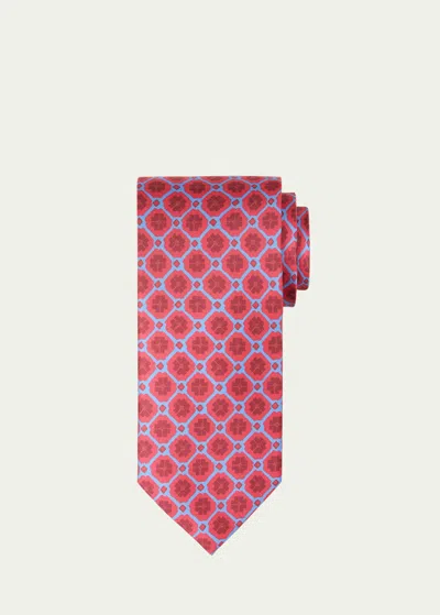Charvet Men's Silk Floral-print Tie In Pink